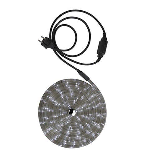 GLOBO - LED Lichtschlauch neutralweiß 6m mit 1,5m Zuleitung und Stecker 144 x LED 8,64 Watt Tageslichtweiss 5500 Kelvin