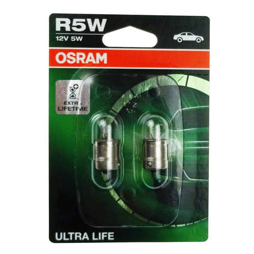 2 Stück R5W Ultra Life 5007ULT-02B Doppelblister 5 Watt BA15s