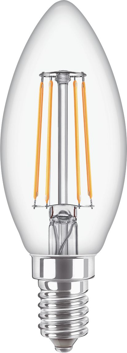 Philips CorePro LEDcandle Kerzenlampe 4,3 Watt E14 827 2700 Kelvin warmweiss extra B35 klar