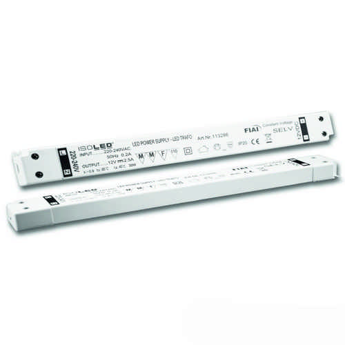 Heitronic LED Trafo 12 Volt DC, 0-30 Watt, slim