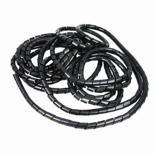 HEITRONIC - Kabelspirale schwarz innen 15mm, außen-19-50mm