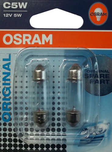 Osram 2 Stück C5W 5 W 12 Volt SV8.5-8 6418-02B