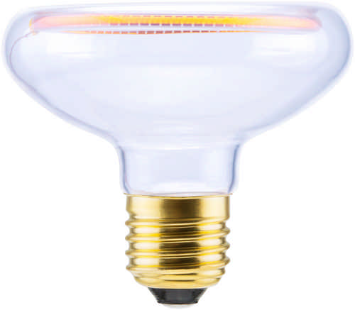 Heitronic LED Leuchtmittel Floating Reflektor R80 E27 8 Watt warmweiß 320 Lumen