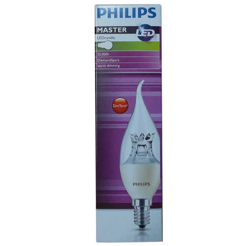 Master LEDcandle Kerzenlampe windstoß E14 6 Watt 827 extra klar dimmbar - Philips