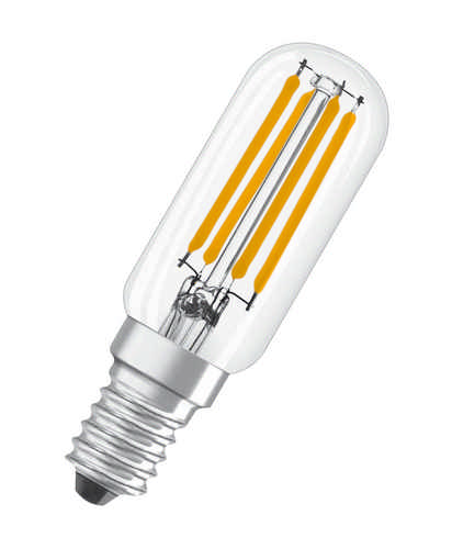 Osram - Osram Parathom LED Filamentlampe T26 E14 4 Watt 827 warmweiß extra Röhrenlampe 4 Watt E14 2700 K Kelvin