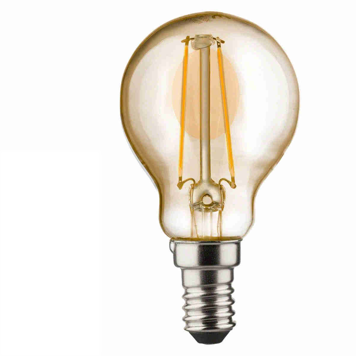 LED Filamentlampe Retro gold Tropfenform Retro-LED 2,2 Watt E14 2000 Kelvin - Müller Licht