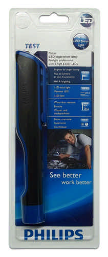 Philips LED PenLight Inspektionsleuchte inkl. 3xAAA Batterie schwarz IP54