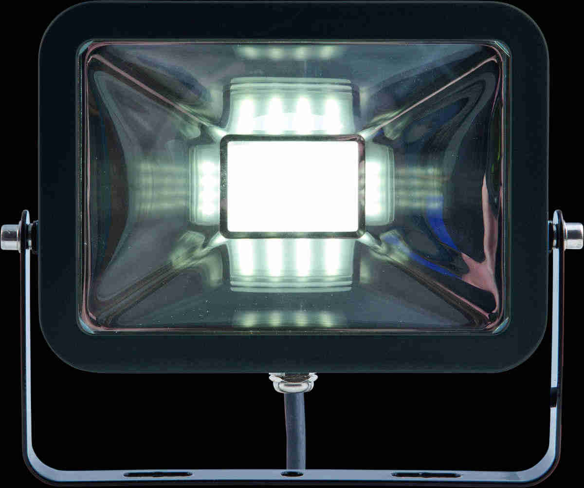 HEITRONIC - LED Flutlichtstrahler OXFORD 20 Watt 1150 Lumen 850 5000 Kelvin Tageslicht 100 Grad schwarz