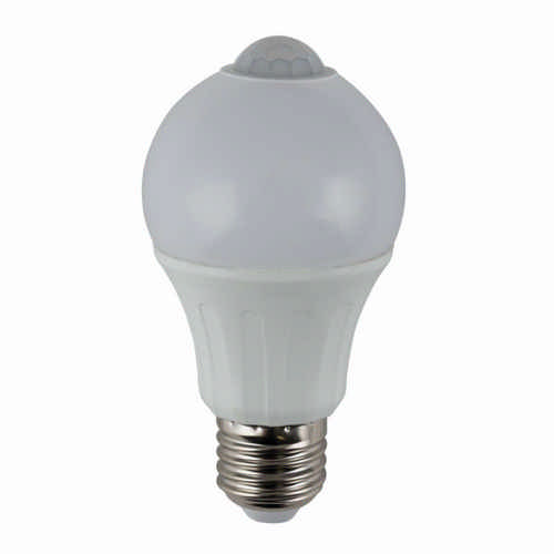 Heitronic - LED Lampe Birnenform 6W mit Bewegungssensor 6 Watt E27 warmton 3000 Kelvin