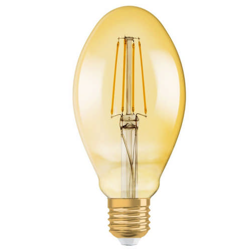 Ledvance/Osram - Osram Parathom LED Filamentlampe Oval Vintage 1906 Gold No 40 4,5 Watt E27 825 Warmweiss extra 2500 Kelvin