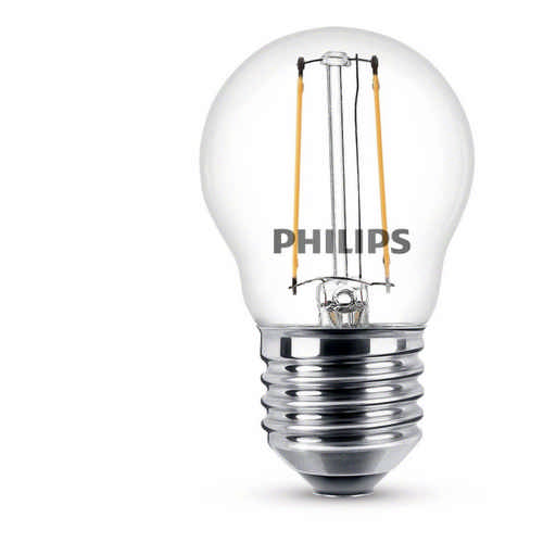 Classic LEDcandle Filament Tropfenlampe P45 klar 2 Watt E27 2700 - Philips